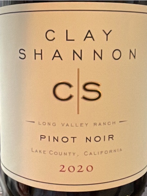Clay Shannon - Long Valley Ranch Pinot Noir - 2020