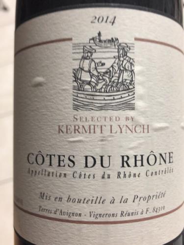 Terres d'Avignon - Kermit Lynch Côtes du Rhône - 2014
