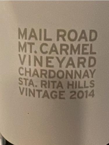 Mail Road - Mt. Carmel Vineyard Chardonnay - 2014