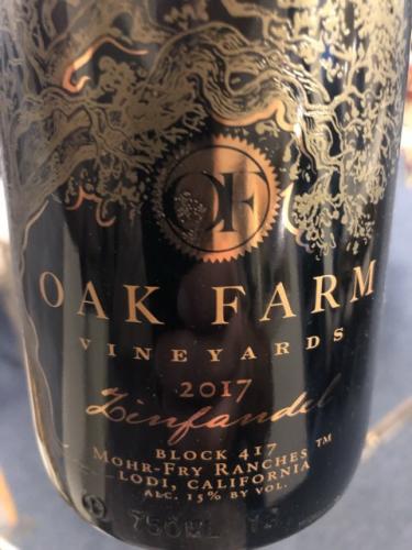 Oak Farm - Zinfandel - 2017