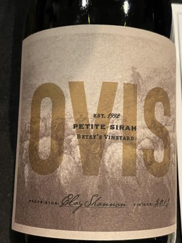 Ovis - Betsy's Vineyard Petite Sirah - 2018