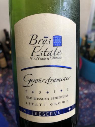 Brys Estate - Reserve Dry Riesling - 2016
