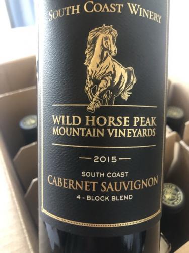 South Coast Winery - Wild Horse Peak Mountain Vineyards 4 Block Blend Cabernet Sauvignon - 2015