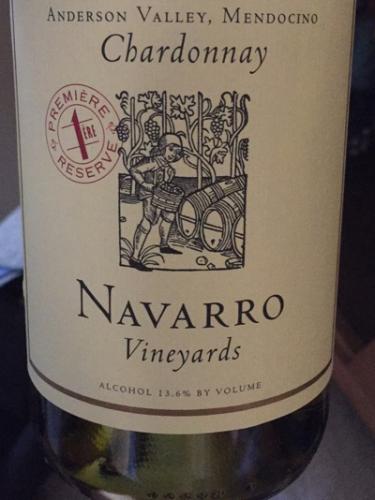 Navarro Vineyards - Première Reserve Chardonnay    - 2023