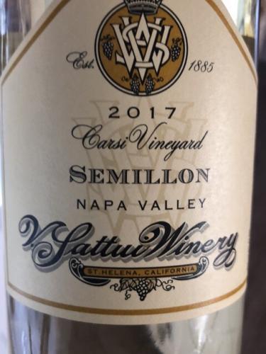 V. Sattui - Sémillon - 2017