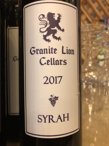 Granite Lion Cellars - Syrah - 2017
