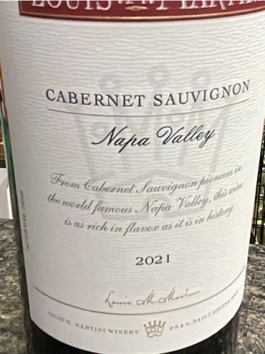 Louis M. Martini - Cabernet Sauvignon - 2021