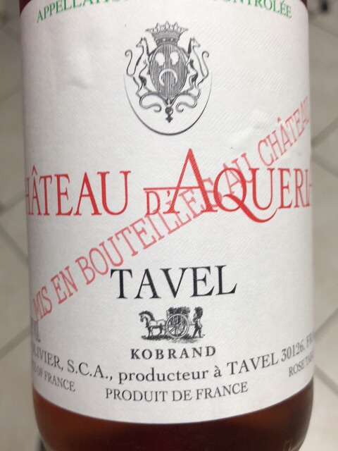 Château d'Aqueria - Tavel Rosé - 2015